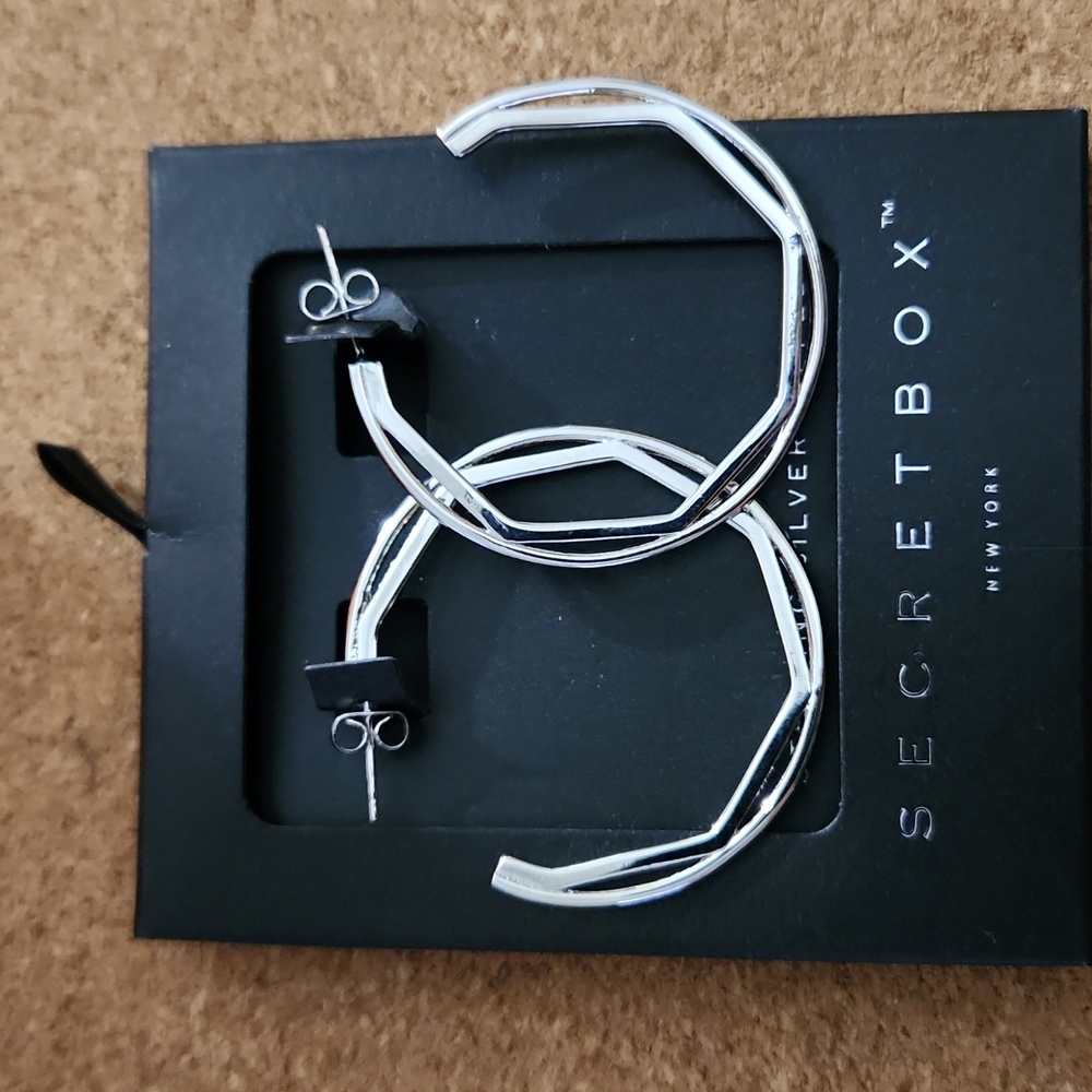Stealing silver dipped earrings